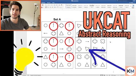 UKCAT (UCAT) ABSTRACT REASONING: Find the pattern .